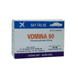 VOMINA 50 - Thuốc điều trị chóng mặt, buồn nôn hiệu quả