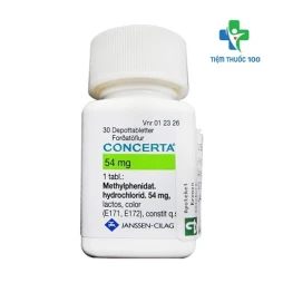 Concerta 54mg - Thuốc điều trị rối loạn tăng động giảm chú ý hiệu quả của Mỹ