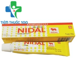Nidal 2,5% 30g (gel) - Thuốc kháng viêm, giảm đau hiệu quả