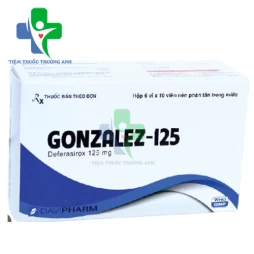 Gonzalez-125 Davipharm - Điều trị quá tải sắt mãn tính