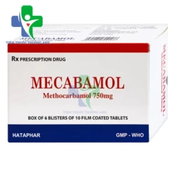 Mecabamol 750mg Hataphar - Điều trị các bệnh lý cơ xương cấp tính