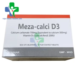 Meza-Calci D3 Hataphar - Bổ sung canxi và vitamin D3 cho cơ thể