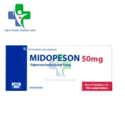 Midopeson 50mg Hataphar - Ðiều trị tăng trương lực cơ xương