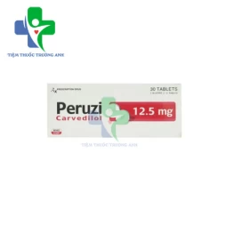 Peruzi 12,5 Davipharm - Điều trị tăng huyết áp, đau thắt ngực
