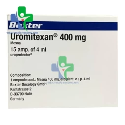 Uromitexan 400mg Baxter - Thuốc ngăn ngừa độc tính trên niệu đạo do sử dụng Oxazaphosphorines