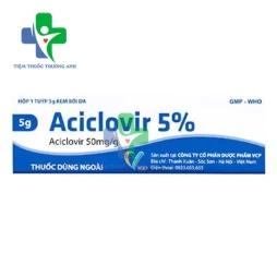 Aciclovir 5% 5g VCP - Điều trị nhiễm Herpes simplex da hiệu quả