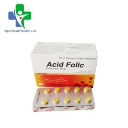 Acid Folic 5mg F.T Pharma - Điều trị và phòng tình trạng thiếu acid folic