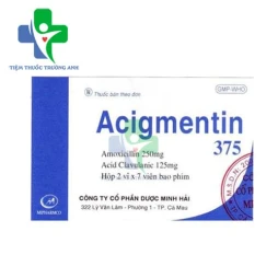 Acigmentin 375mg Mipharmco - Thuốc điều trị nhiễm khuẩn