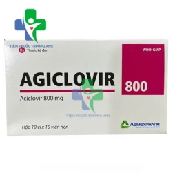 AGICLOVIR 800 - Thuốc điều trị nhiễm khuẩn của Agimexpharm