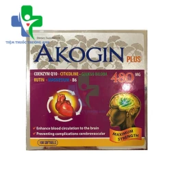 Akogin Plus 480mg Trường Thọ - Hỗ trợ điều trị thiếu máu lên não