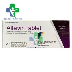 Alfavir Tablet 25mg Incepta - Thuốc điều trị viêm gan B mạn tính