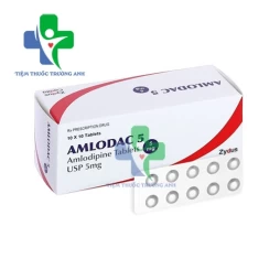 Amlodac 5 Zydus Cadila - Thuốc điều trị tăng huyết áp