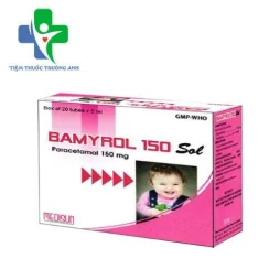 Bamyrol 150 Sol Medisun - Giảm đau đầu, hạ sốt hiệu quả