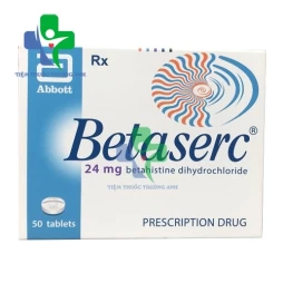 Betaserc 24mg -  Thuốc trị chóng mặt, ù tai, rối loạn tiền đình của Pháp