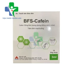 BFS-Cafein 30mg/3ml CPC1HN - Thuốc chống duy hô hấp và tuần hoàn