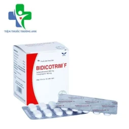Bidicotrim F Bidiphar - Điều trị các bệnh nhiễm trùng do vi khuẩn nhạy cảm