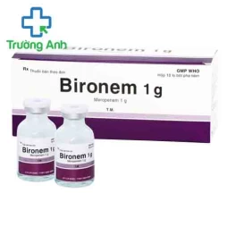 Bironem 1g Bidiphar - Điều trị nhiễm khuẩn gây ra bởi các vi khuẩn nhạy cảm