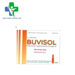 Buvisol 20mg/4ml Danapha - Thuốc gây tê tủy sống