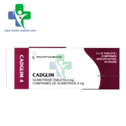 Cadglim 4 Zydus Cadila - Thuốc điều trị tiểu đường không phụ thuộc insulin tuýp 2