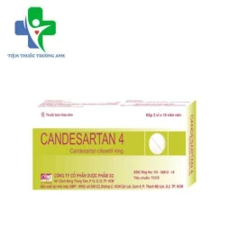 Candesartan 8 F.T.Pharma - Thuốc chỉ định tăng huyết áp hiệu quả
