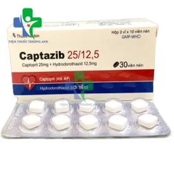 Captazib 25/12,5 Tipharco - Thuốc điều trị tăng huyết áp