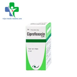 Ciprofloxacin 0,3% 5ml Bidiphar - Thuốc nhỏ điều trị viêm loét kết mạc