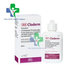 HOE Cloderm Solution 30ml - Thuốc điều trị vảy nến, viêm da vùng đầu 