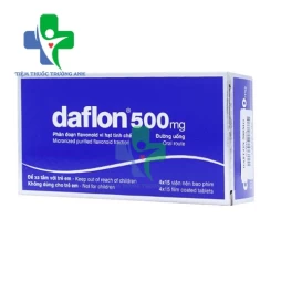 Daflon 500mg - Điều trị suy tĩnh mạch, trĩ cấp hiệu quả 