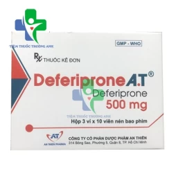 Deferiprone A.T - Thuốc điều trị rối loạn máu hiệu quả của An Thiên