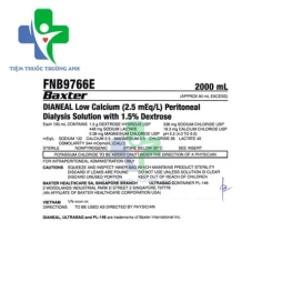 Dianeal Low Calcium 1.5% - Dung dịch thẩm phân phúc mạc