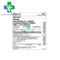 Dianeal Low Calcium 4.25% - Bổ sung natri clorid và nước trong trường hợp mất nước