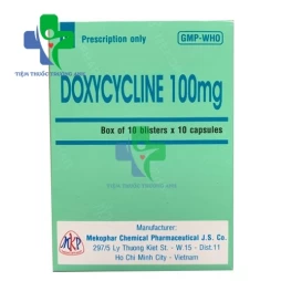 Thuốc kháng sinh Doxycycline Mekophar 100mg hộp 100 viên