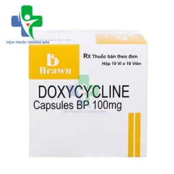 Doxycycline Capsules BP 100mg Brawn - Thuốc điều trị nhiễm khuẩn