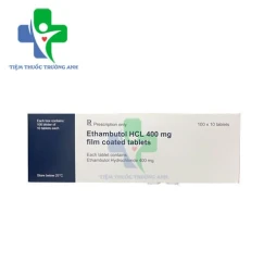 Ethambutol HCL 400mg film coated tablets Artesan - Thuốc điều trị lao phổi