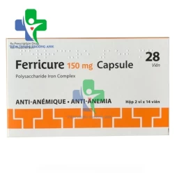 Ferricure 150mg - Phòng và điều trị thiếu máu hiệu quả của Ấn Độ