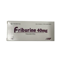 Friburine 40mg - Thuốc điều trị tăng axit Uric máu mãn tính hiệu quả