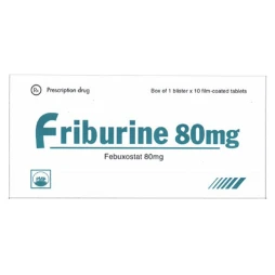 Friburine 80mg - Thuốc điều trị tăng Uric máu mãn tính hiệu quả