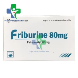 Friburine 80mg - Thuốc điều trị tăng Uric máu mãn tính hiệu quả