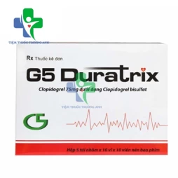 G5 Duratrix 75mg Hataphar - Giảm nguy cơ bệnh tim mạch