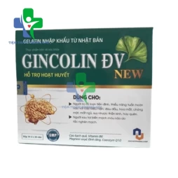 Gincolin ĐV New - Hỗ trợ cải thiện thiểu năng tuần hoàn não