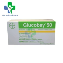 Glucobay 50 Bayer - Hỗ trợ điều trị đái tháo đường type 2