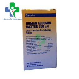 Human Albumin Baxter 25% 50ml - Thuốc điều trị shock do giảm thể tích máu