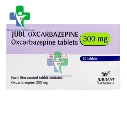 Jubl Oxcarbazepine 300mg - Thuốc điều trị bệnh động kinh hiệu quả 