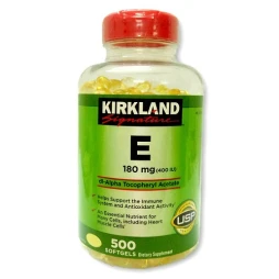 Kirkland Signature 180mg - Thuốc bổ sung hiệu quả Vitamin E