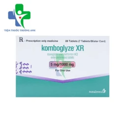 Komboglyze XR tab 5mg/1000mg AstraZeneca - Thuốc điều trị đái tháo đường type 2