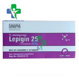 Lepigin 25 Danapha - Điều trị tâm thần phân liệt