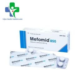 Mefomid 850 Bidiphar - Ðiều trị bệnh đái tháo đường