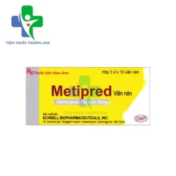 Metipred 16mg Schnell - Thuốc chống viêm và ức chế miễn dịch