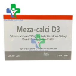 Meza-Calci D3 Hataphar - Bổ sung canxi và vitamin D3 cho cơ thể