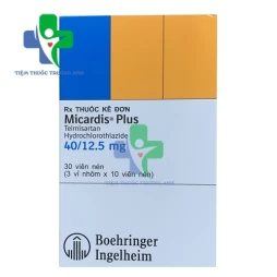 Thuốc Micardis Plus 40/12,5mg (Hộp 3 vỉ x 10 viên)